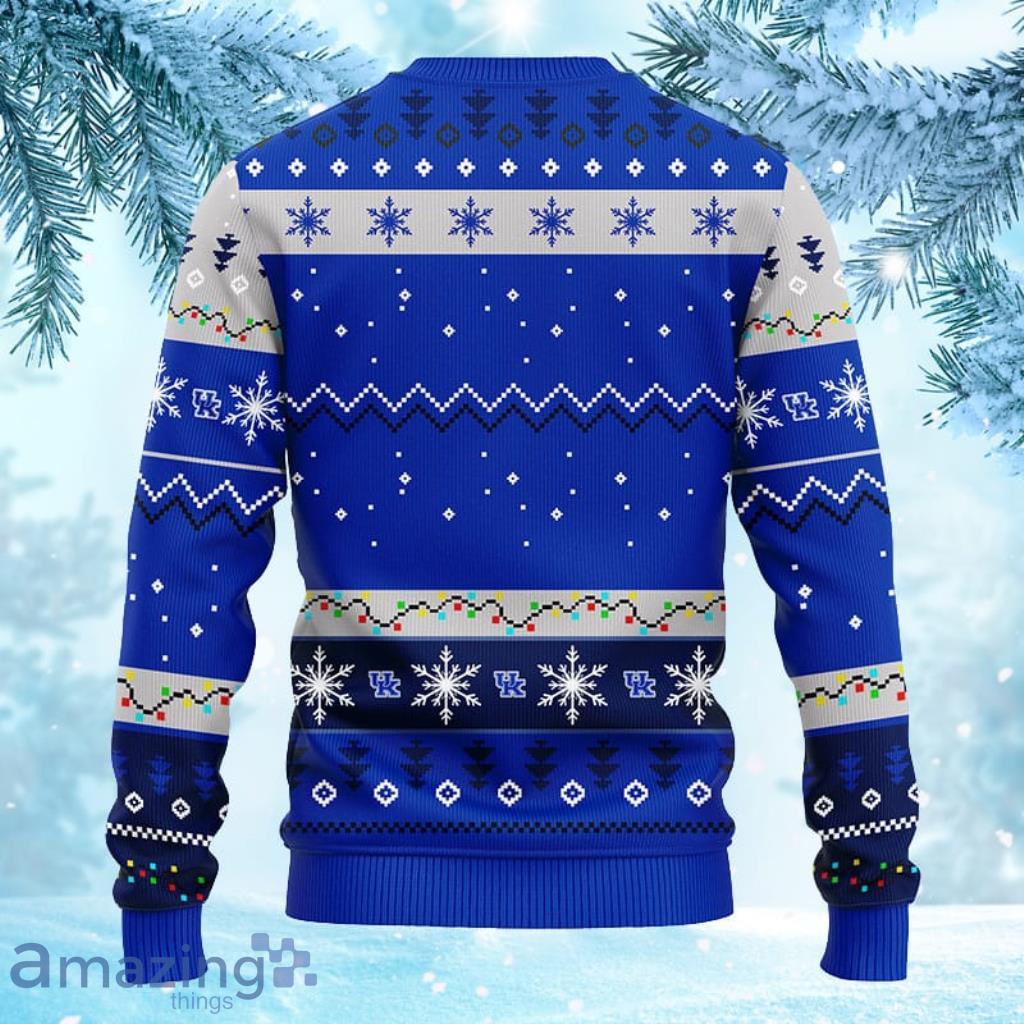 NCAA Kentucky Wildcats HoHoHo Mickey Christmas Ugly Sweater 3D image NCAA Kentucky Wildcats HoHoHo Mickey Christmas Ugly Sweater 3D - 2