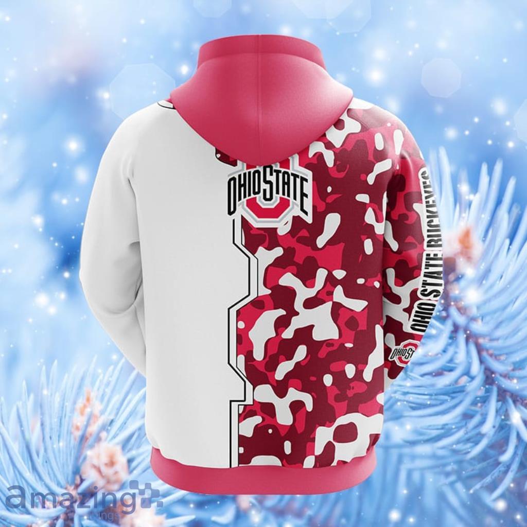 NCAA Ohio State Buckeyes Camouflage Pink Hoodie, Zip Hoodie 3D All Over Print Gift For Fans image NCAA Ohio State Buckeyes Camouflage Pink Hoodie, Zip Hoodie 3D All Over Print Gift For Fans - 2