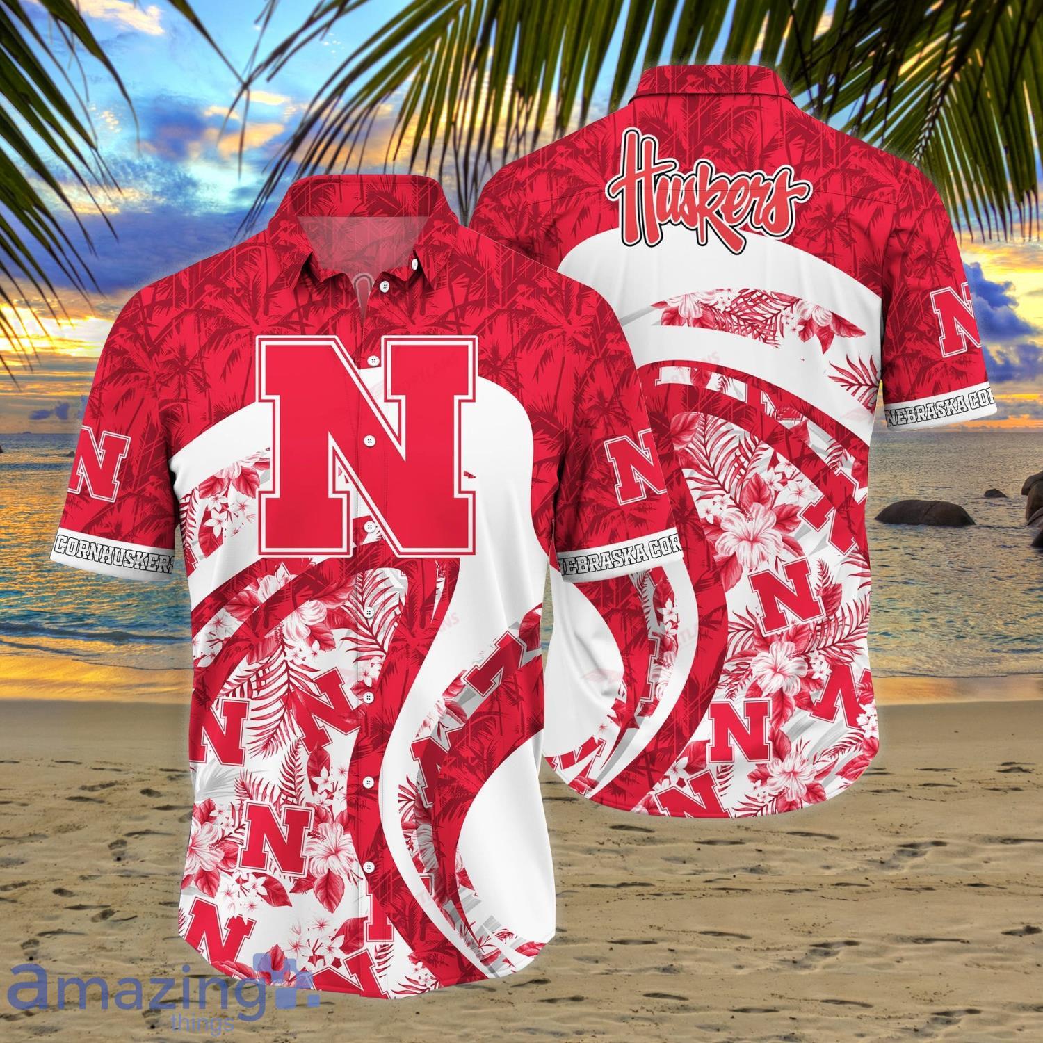 Nebraska Cornhuskers NCAA Sport Fans Tropical Hawaiian Shirt Summer Gift Product Photo 1 Nebraska Cornhuskers NCAA Sport Fans Tropical Hawaiian Shirt Summer Gift Product Photo 1