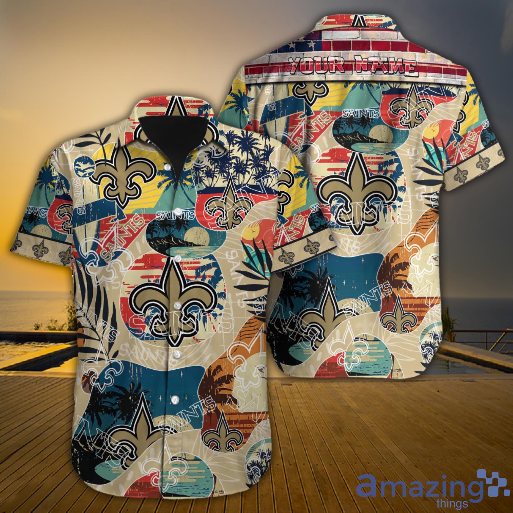 New Orleans Saints Hawaiian Button Up Shirt