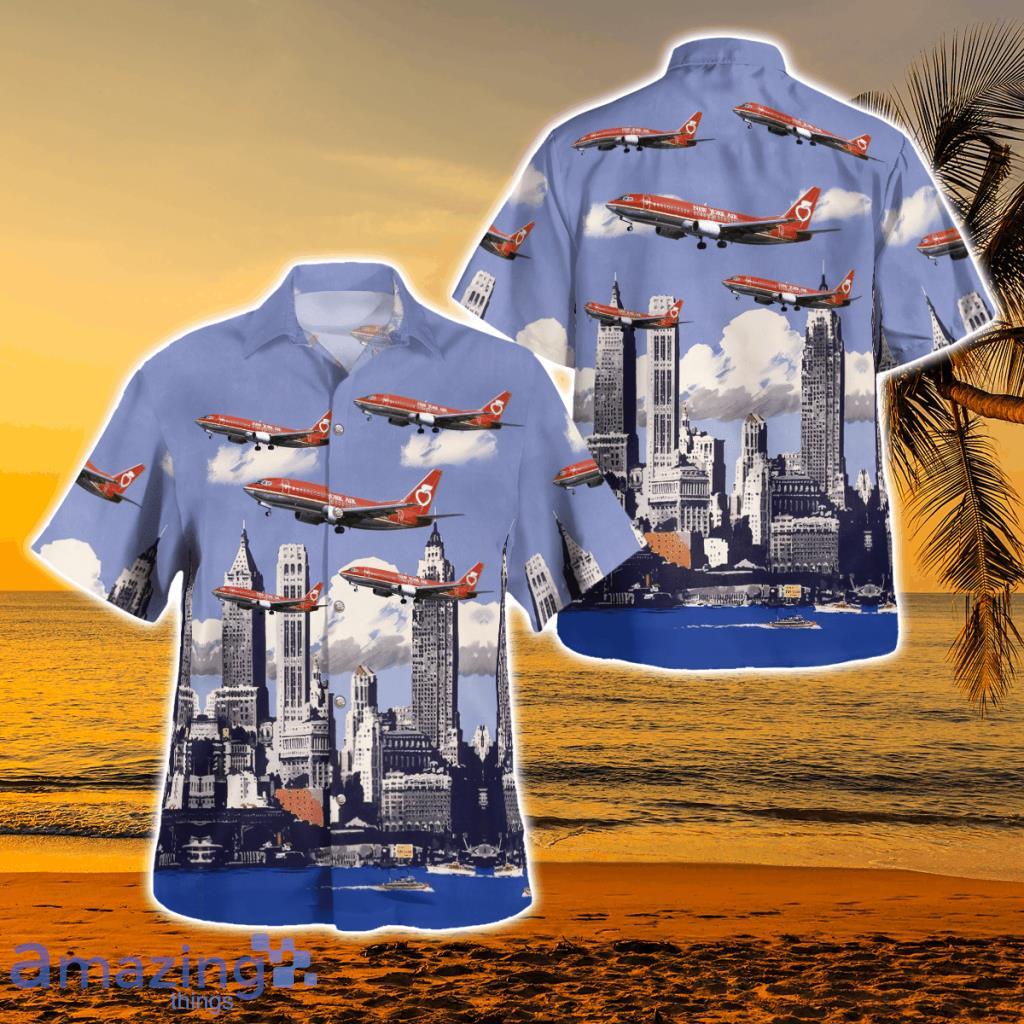 New York Air Boeing 737-300 Hawaiian Shirt - New York Air Boeing 737-300 Hawaiian Shirt