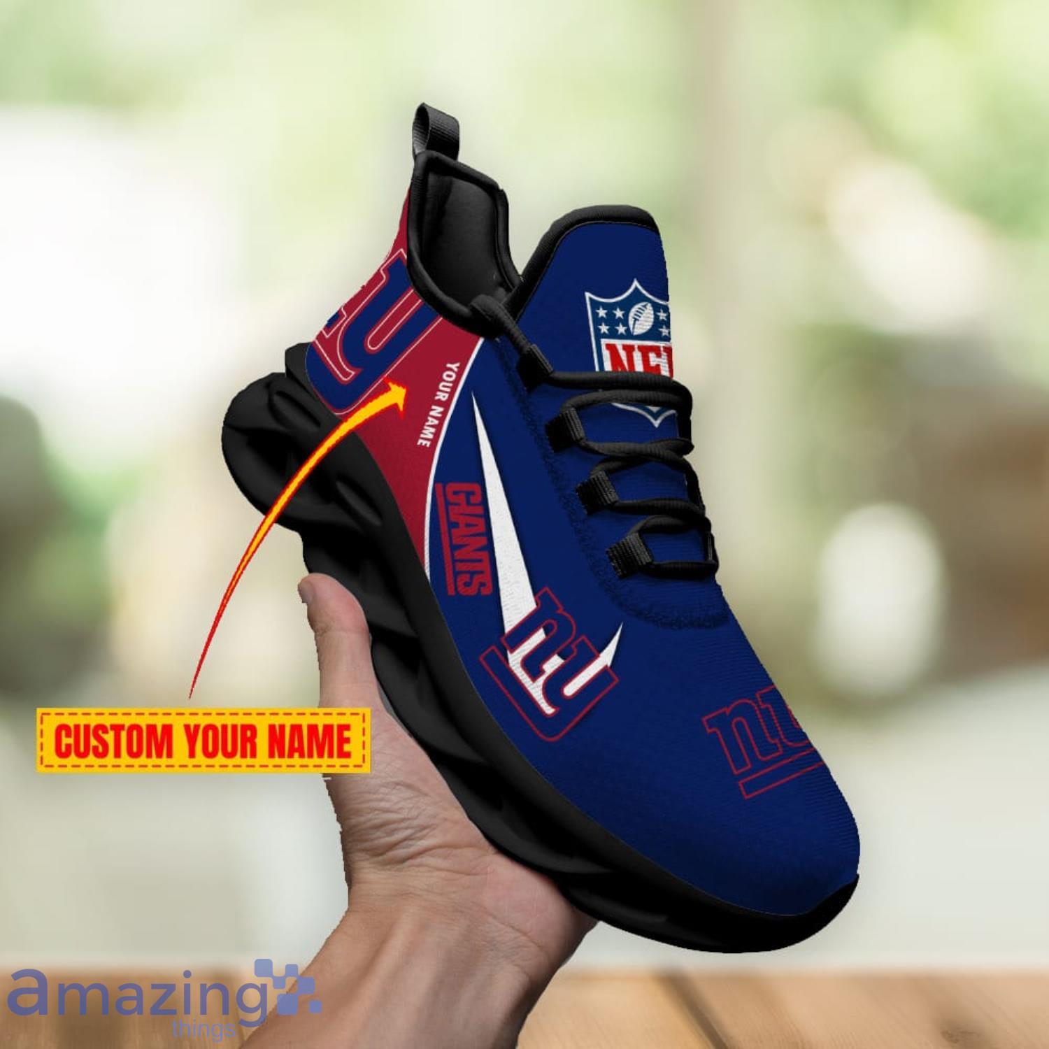New York Giants Custom Name Max Soul Sneaker Running Shoes