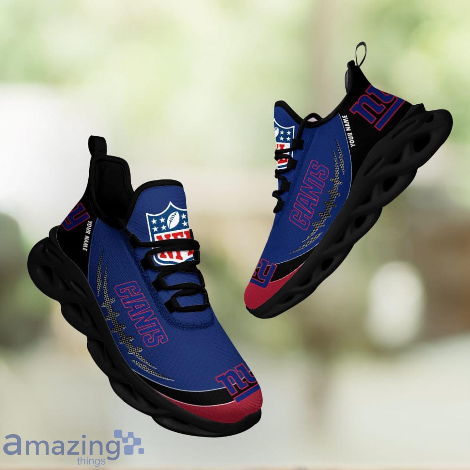 New York Giants NFL Max Soul Shoes Custom Name Sneakers For Men And Women