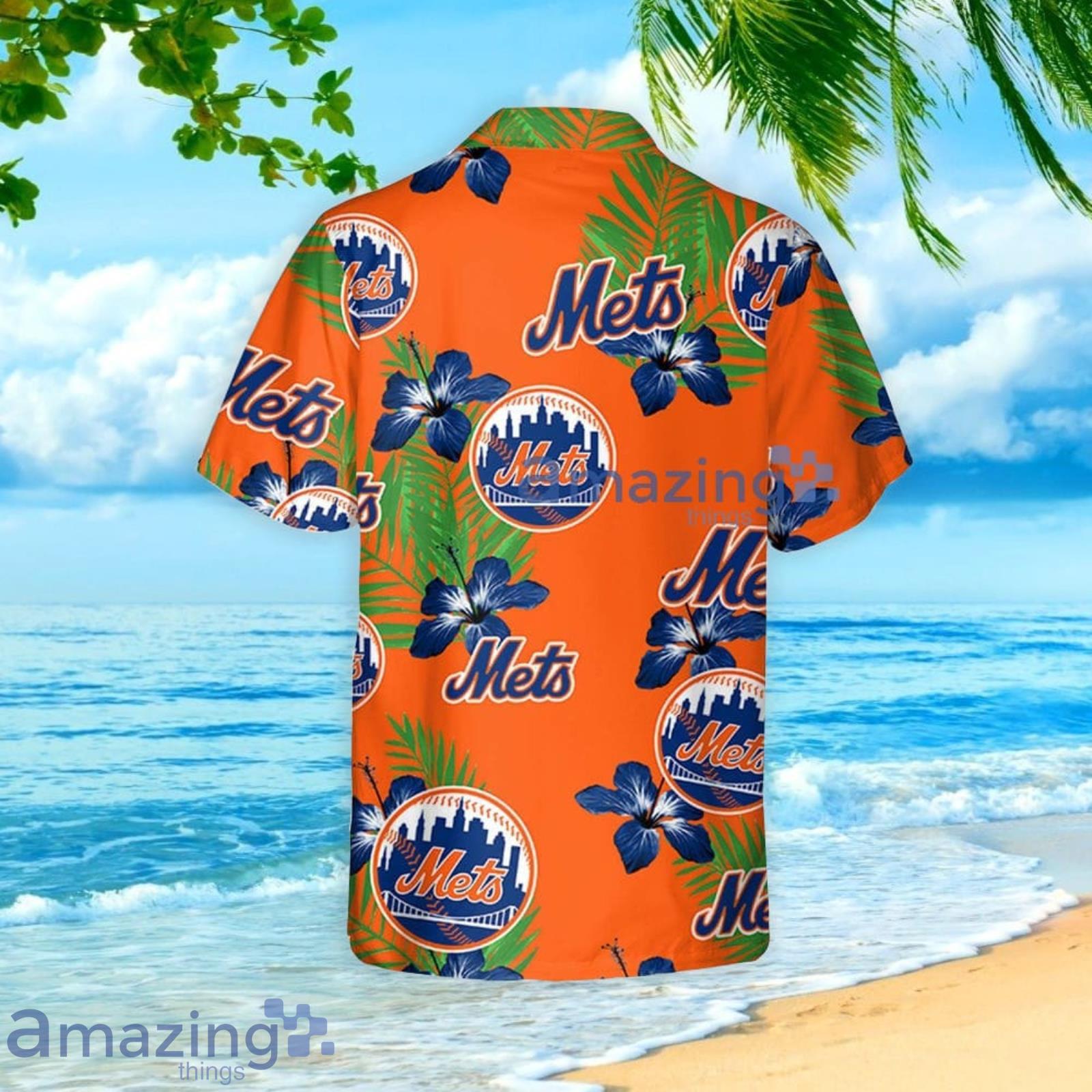 New York Mets Mlb Flower Pattern Summer Hawaiian Shirt Personalized