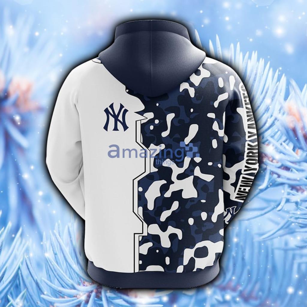 MLB New York Yankees Camouflage 3D Hoodie Zip Hoodie For Men And Women  Sport Gift - Banantees