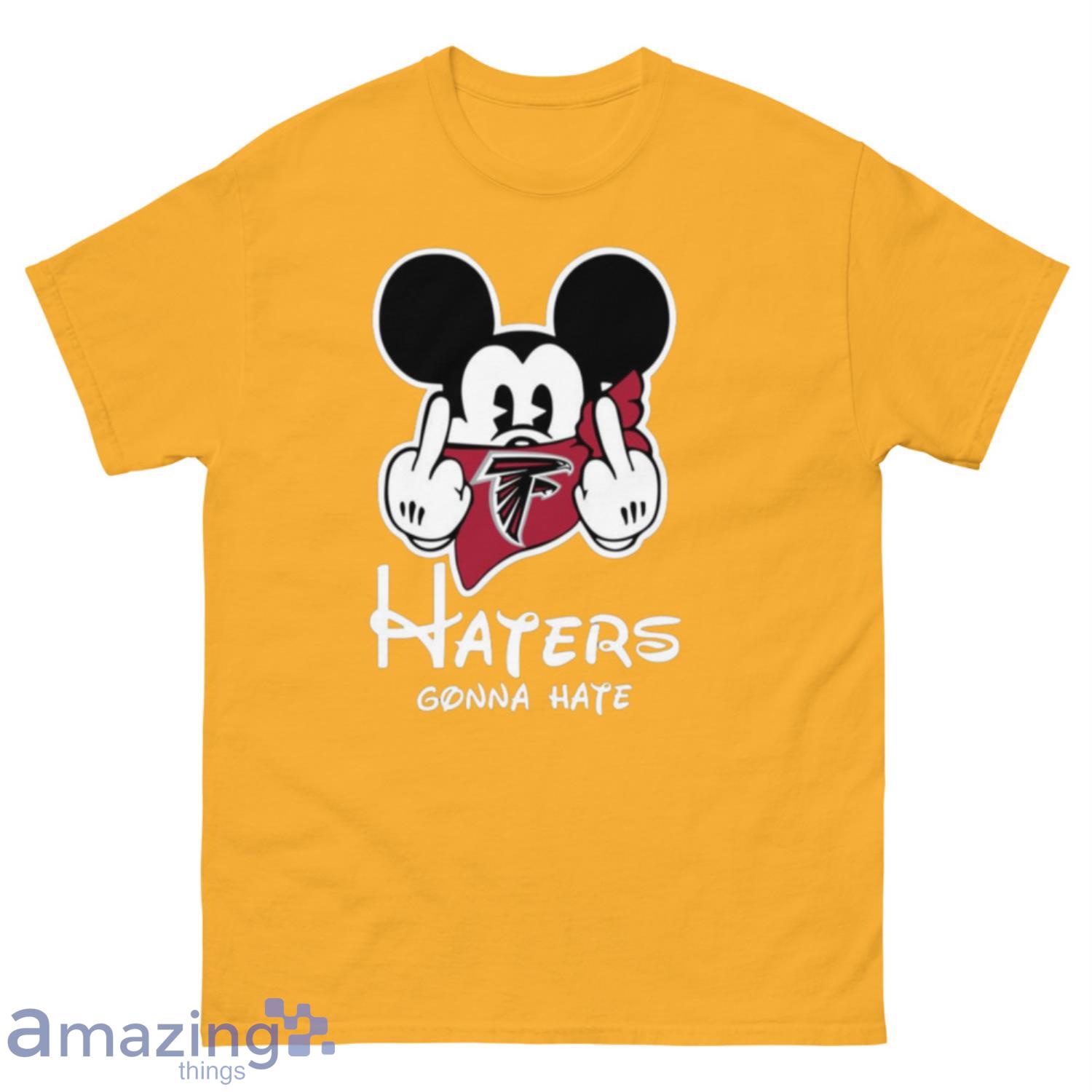 NFL Atlanta Falcons Haters Gonna Hate Mickey Mouse Disney Football T-Shirt Sweatshirt Hoodie - 500 Men’s Classic Tee Gildan-1
