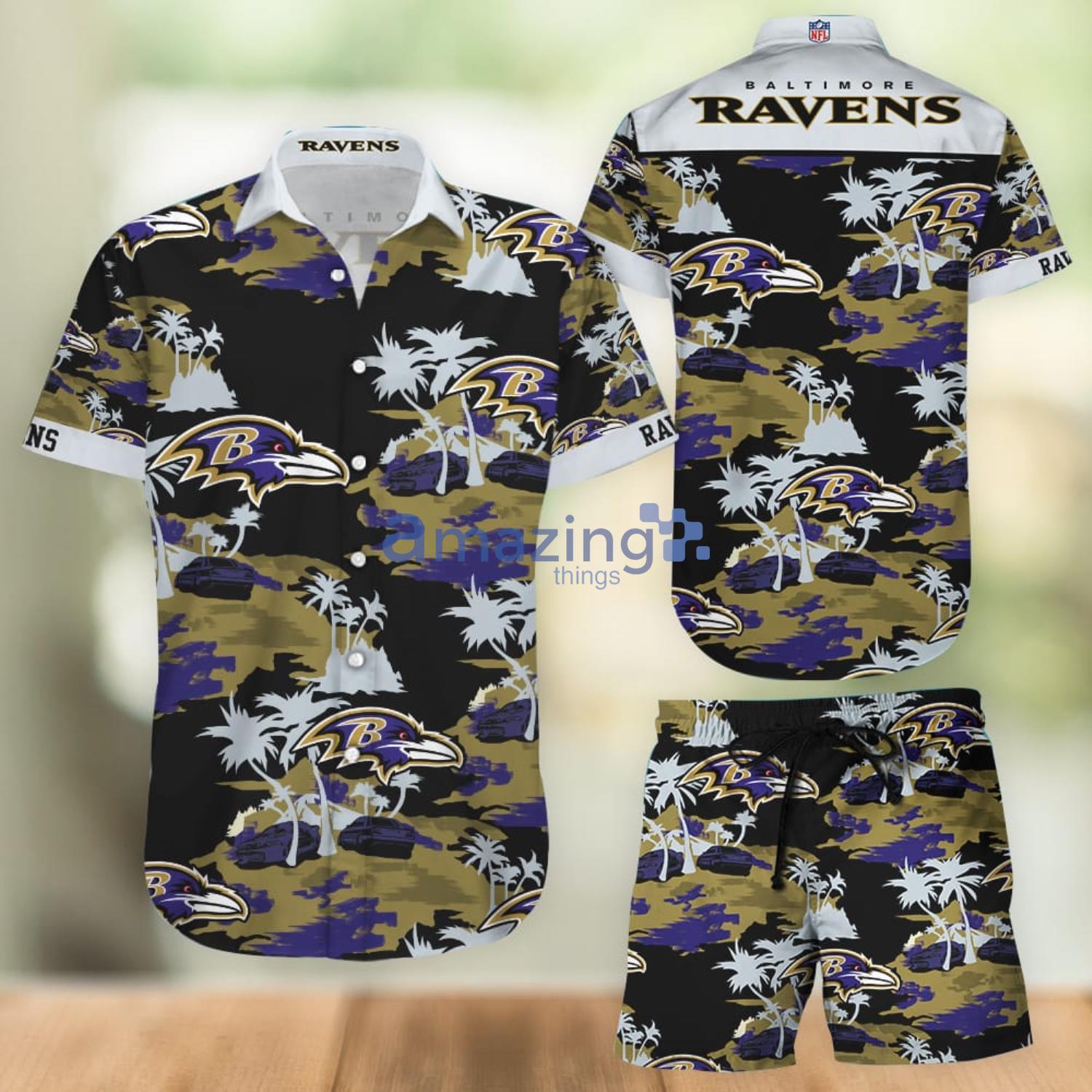 HOT Baltimore Ravens NFL Summer Hawaiian Shirt And Shorts