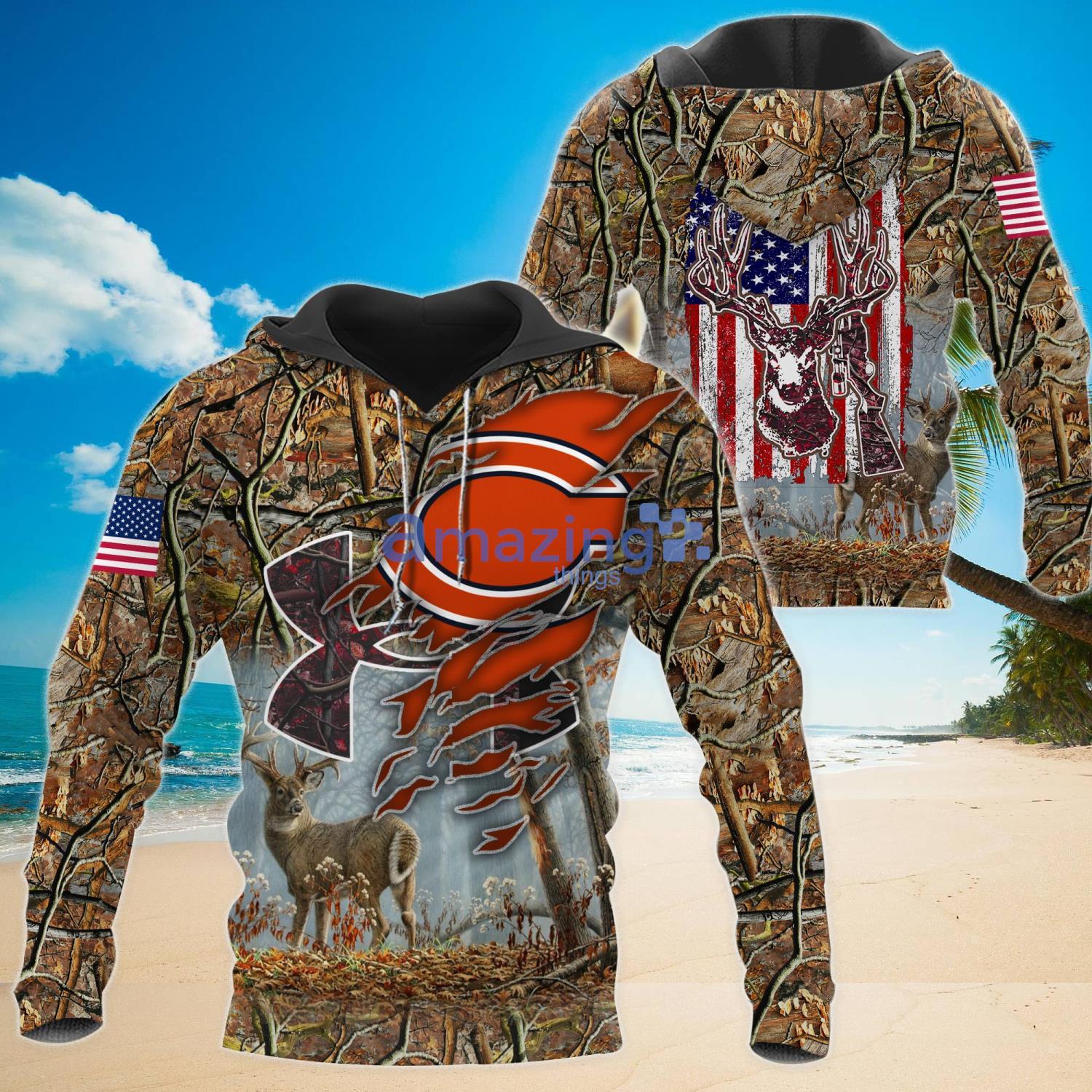 Chicago Bears Nfl Camo Chicago Bears Chicago Bears 3D Hoodie