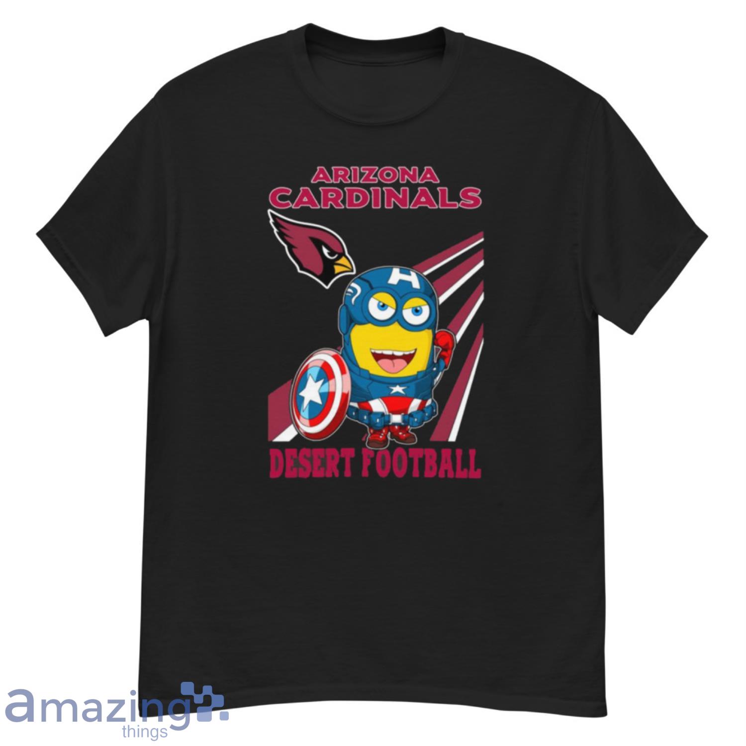 NFL Football Arizona Cardinals Captain America Marvel Avengers Minion Shirt - G500 Men’s Classic T-Shirt