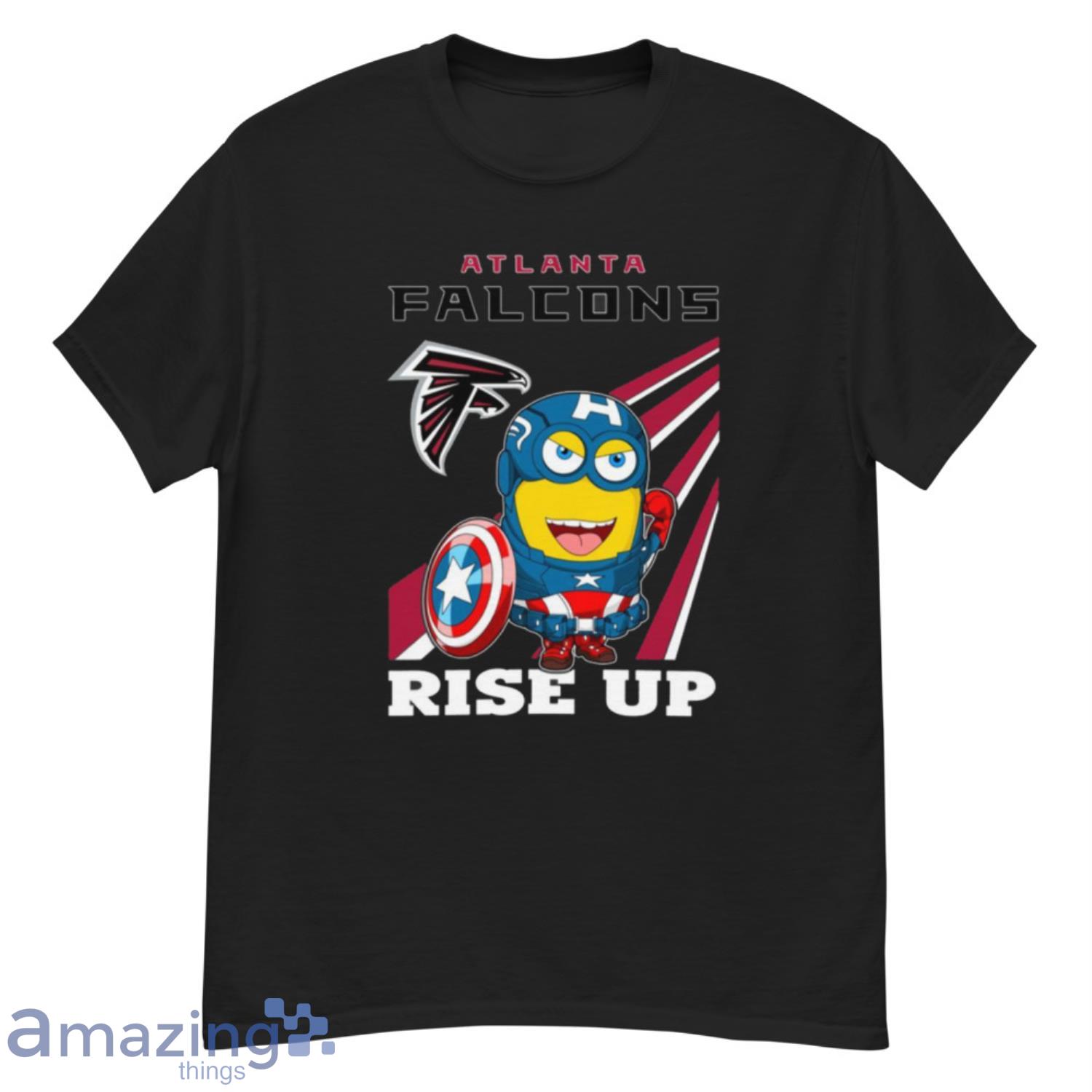 NFL Football Atlanta Falcons Captain America Marvel Avengers Minion Shirt - G500 Men’s Classic T-Shirt