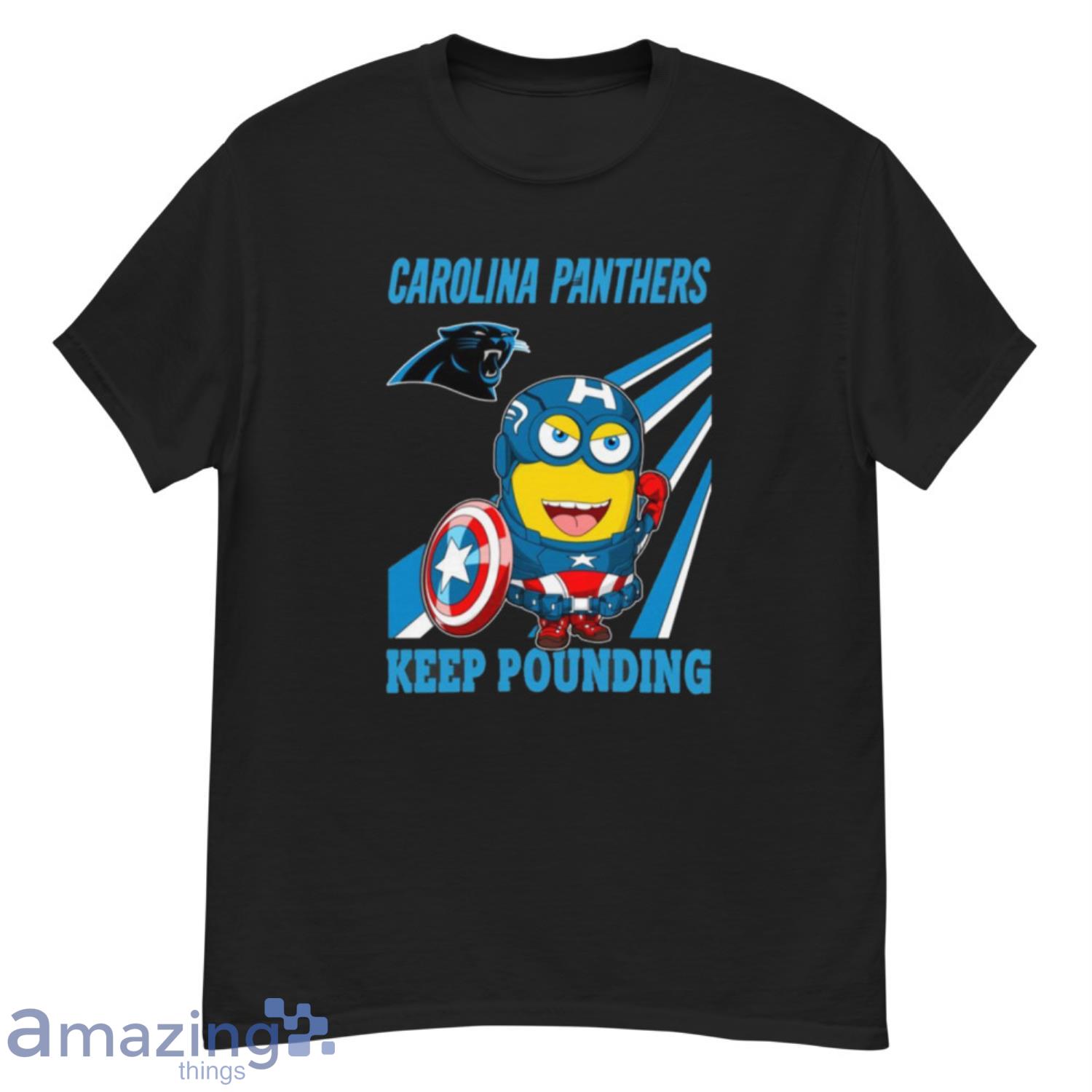 NFL Football Carolina Panthers Captain America Marvel Avengers Minion Shirt - G500 Men’s Classic T-Shirt