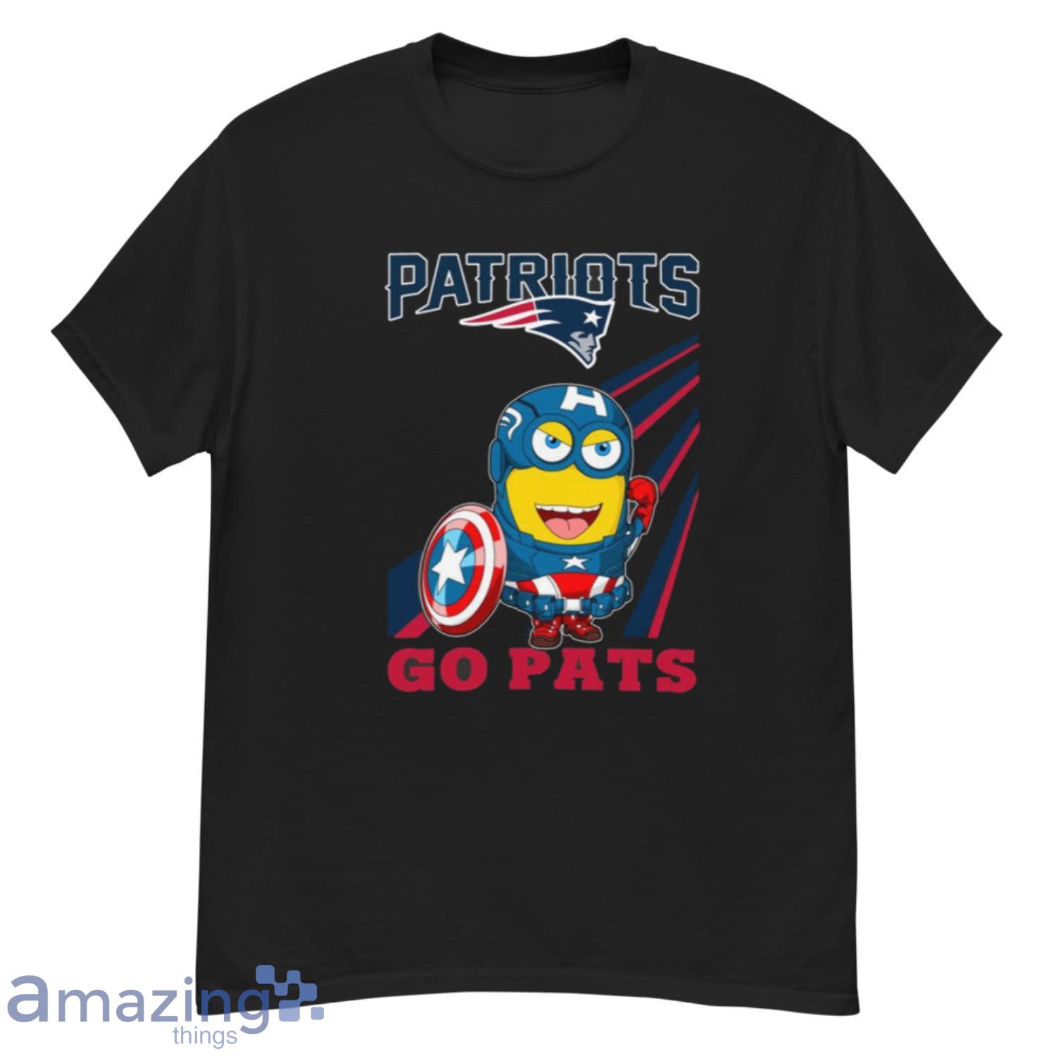 NFL Football New England Patriots Captain America Marvel Avengers Minion Shirt - G500 Men’s Classic T-Shirt