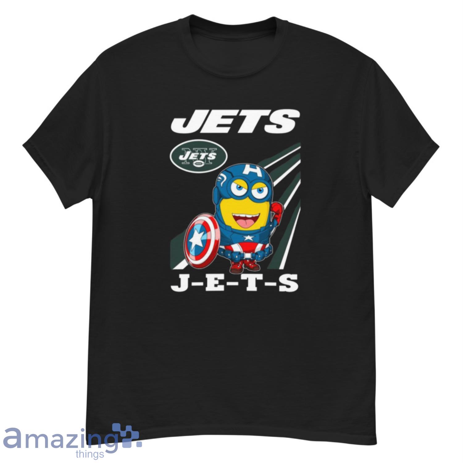 NFL Football New York Jets Captain America Marvel Avengers Minion Shirt - G500 Men’s Classic T-Shirt