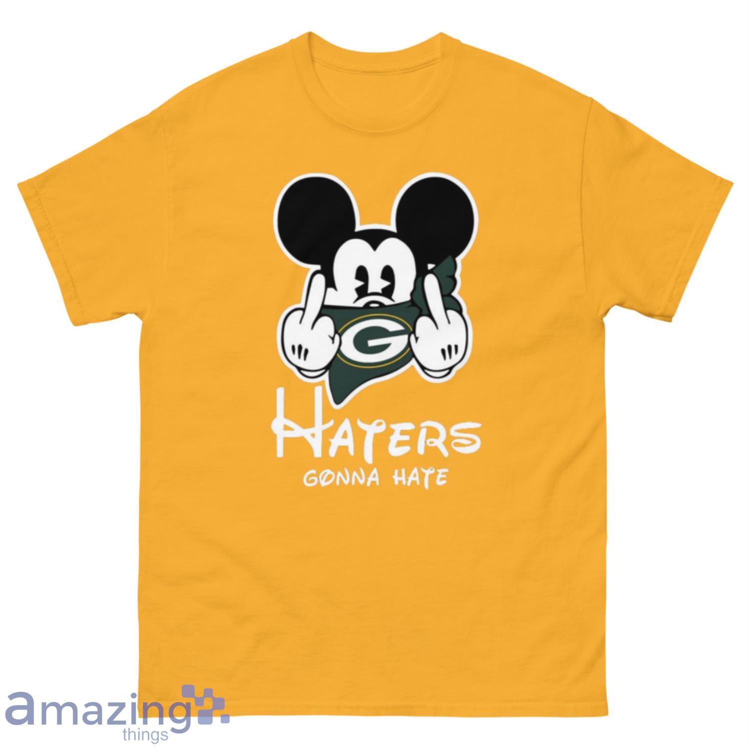 NFL Green Bay Packers Mickey Mouse Disney Football T Shirt Women's