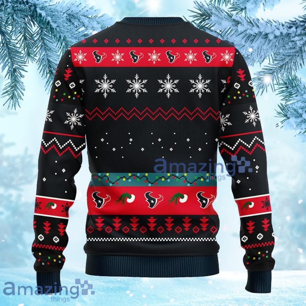 NFL Houston Texans Grinch Christmas Ugly Sweater 3D