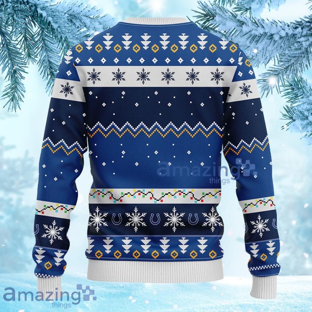 NFL Indianapolis Colts Dabbing Santa Claus Christmas Ugly Sweater 3D image NFL Indianapolis Colts Dabbing Santa Claus Christmas Ugly Sweater 3D - 2