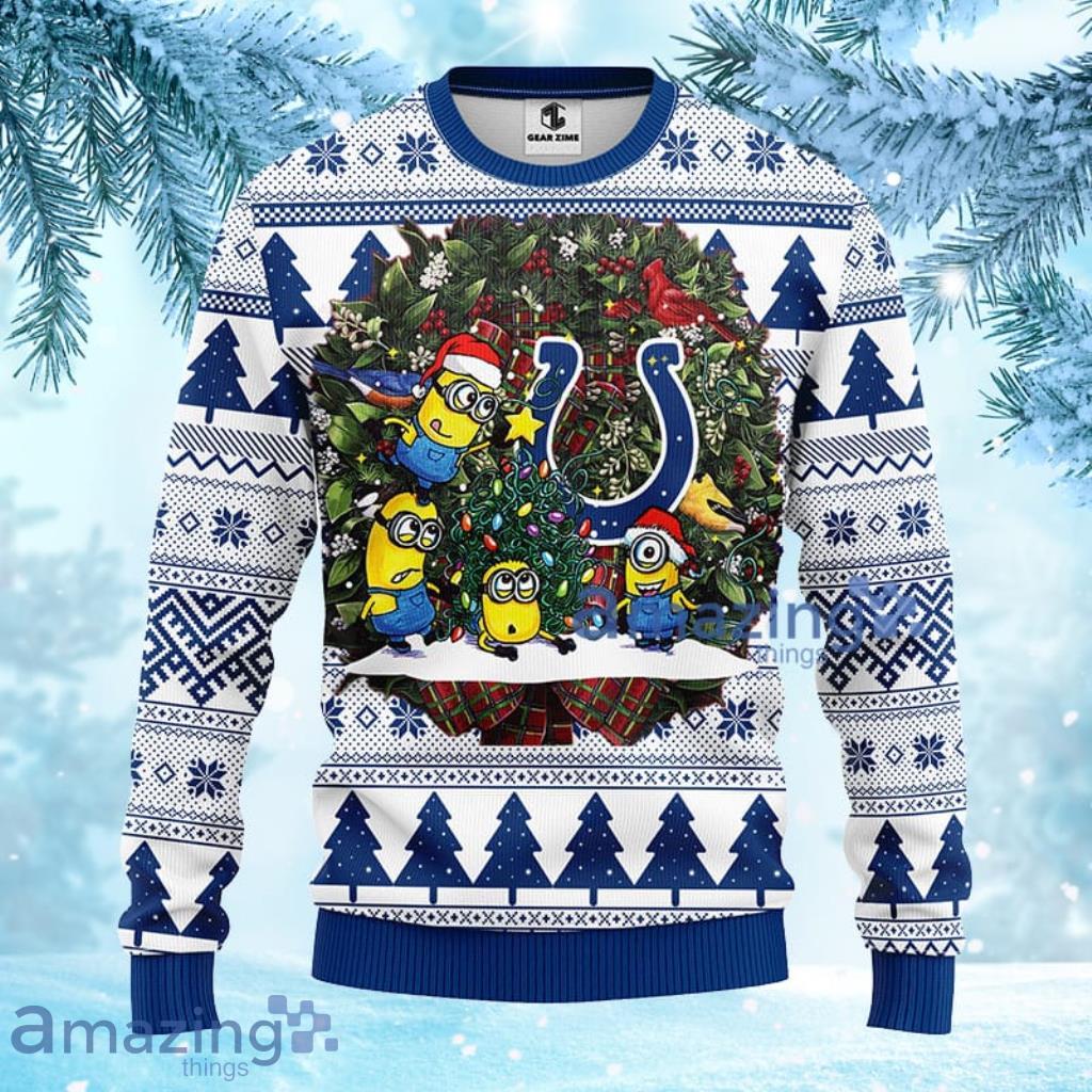 Indianapolis Colts Snowflakes Pattern Ugly Christmas Sweater