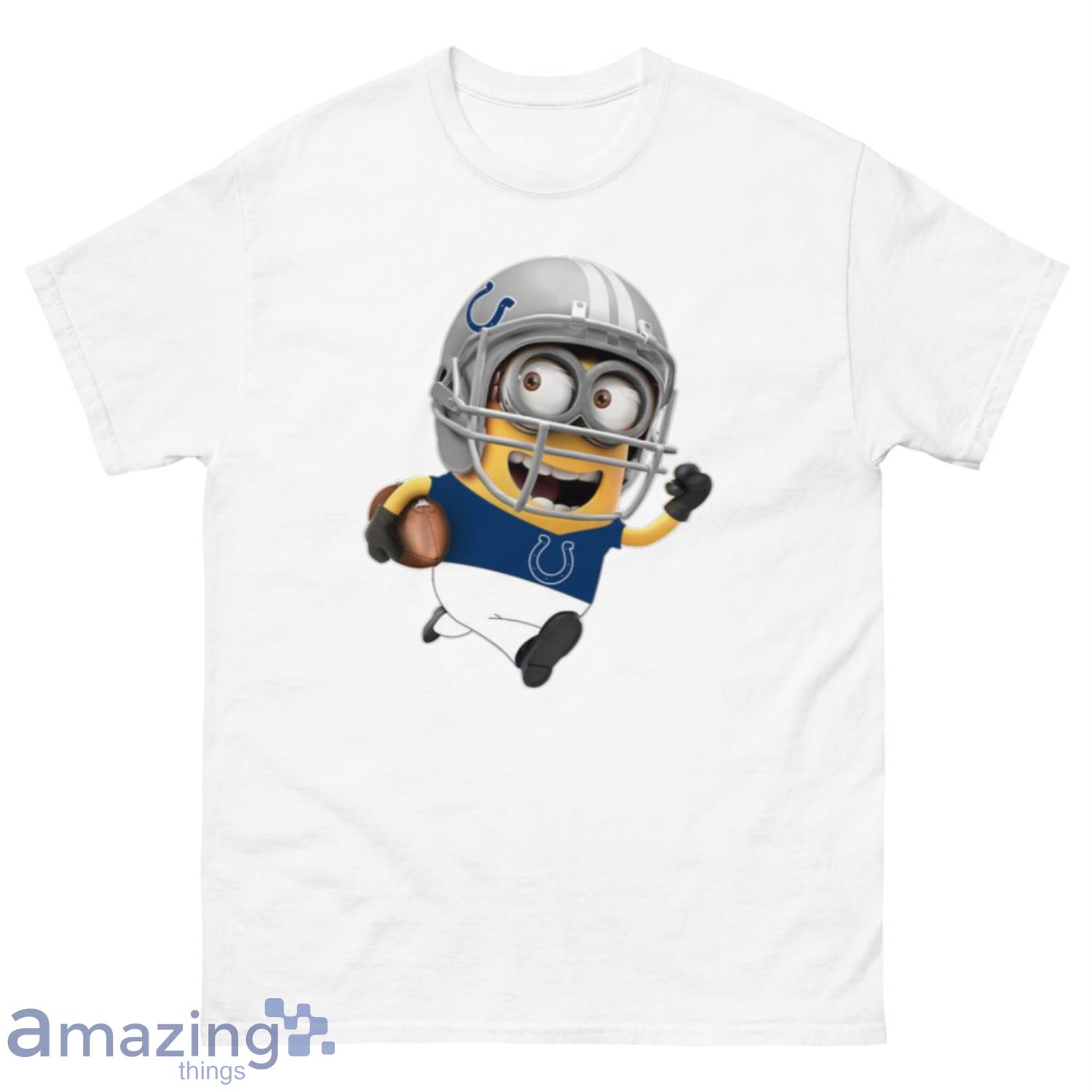 NFL Indianapolis Colts Minions Disney Football Sports T-Shirt Sweatshirt Hoodie - 500 Men’s Classic Tee Gildan-2