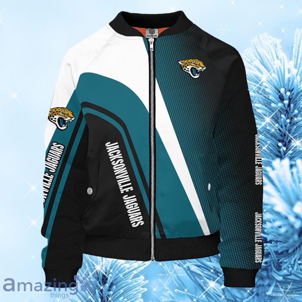 NFL Jacksonville Jaguars Green Bomber Jacket 3D - NFL Jacksonville Jaguars Green Bomber Jacket 3D