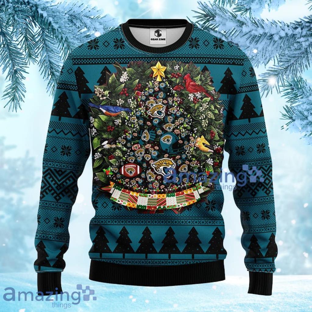 Jacksonville Jaguars Christmas Bal Snowflake Pattern Winter Ugly