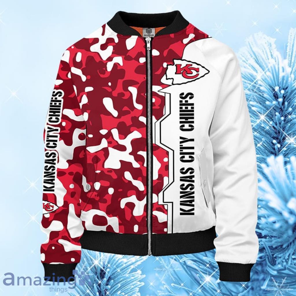 Kansas City Chiefs NFL Red Bomber Jacket 3D