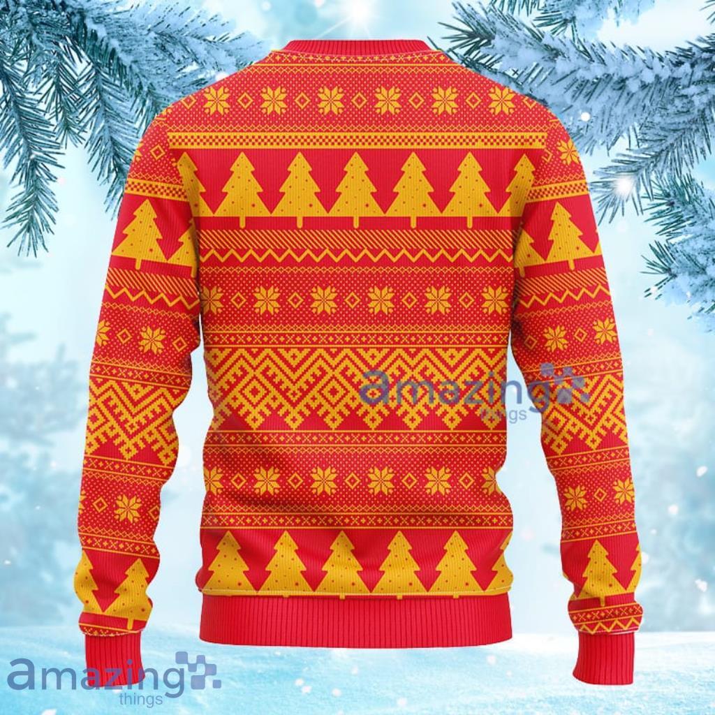 NFL Kansas City Chiefs Color Warm 3D Ugly Christmas Sweater Yellow