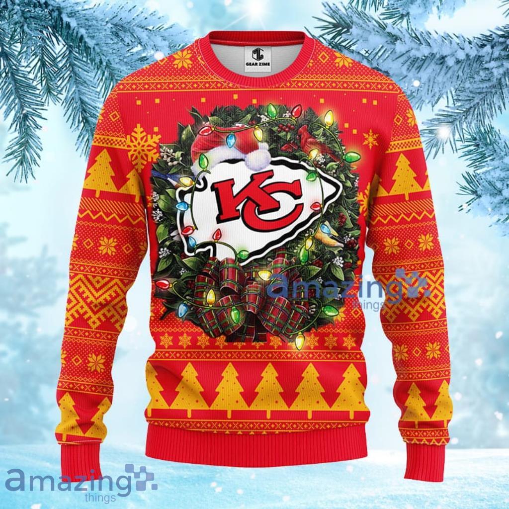 NFL Kansas City Chiefs Christmas 3D Jingle Ugly Sweater - YesItCustom