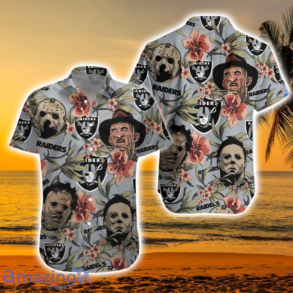 Las Vegas Raiders T shirt 3D Halloween Horror Night T shirt