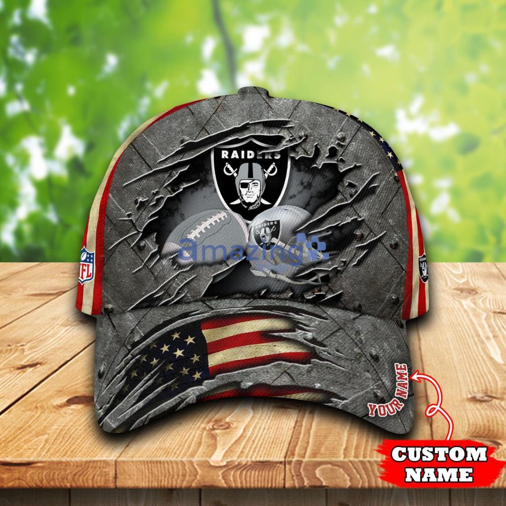 NFL Las Vegas Raiders Personalized Cap 3D All Over Print For Fans - 1