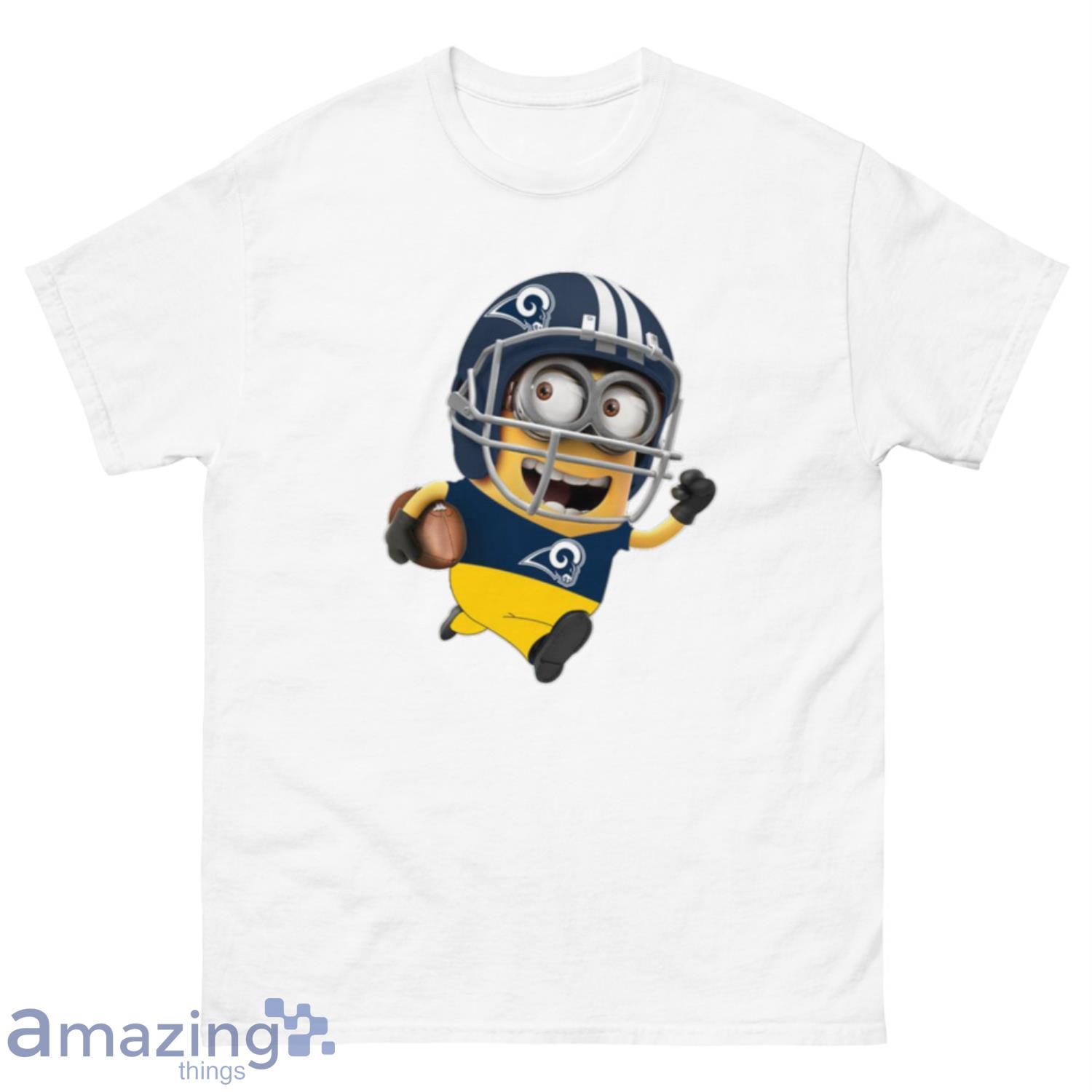 NFL Los Angeles Rams Minions Disney Football Sports T-Shirt Sweatshirt Hoodie - 500 Men’s Classic Tee Gildan-2