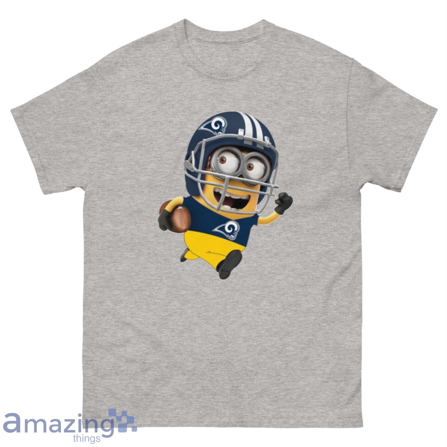 NFL Los Angeles Rams Minions Disney Football Sports T-Shirt Sweatshirt Hoodie - 500 Men’s Classic Tee Gildan-1