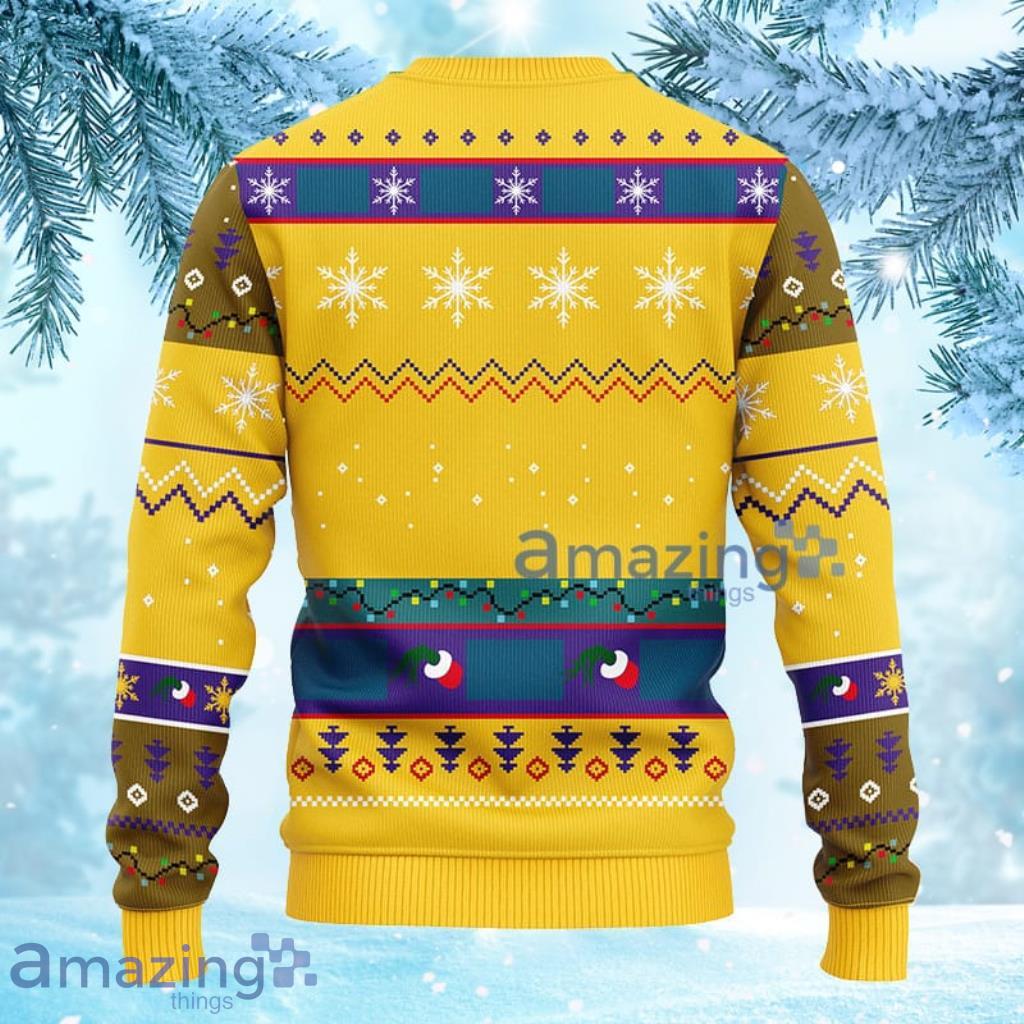 Miami Dolphins Grinch Knit Ugly Christmas Knitted Sweater.