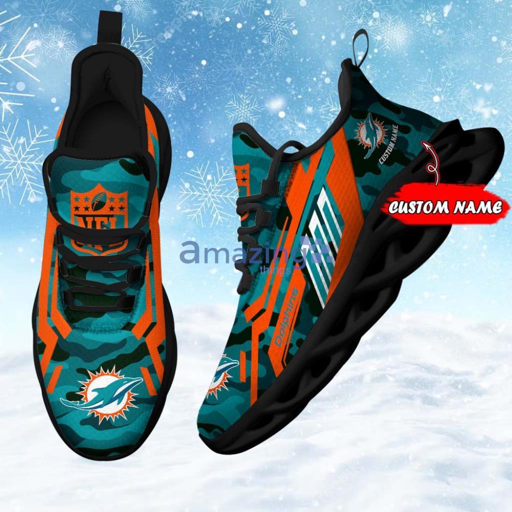 Nfl Miami Dolphins Custom Name Max Soul Shoes Chunky Sneakers