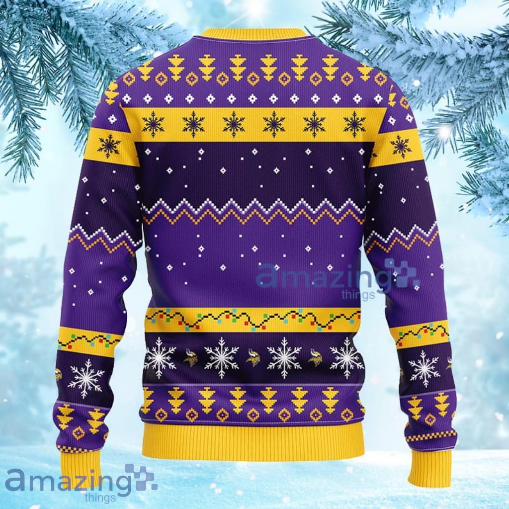 Minnesota Vikings Christmas Tree Pattern Ugly Christmas Sweater