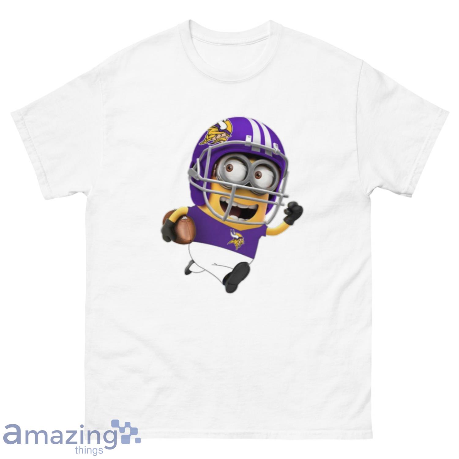 NFL Minnesota Vikings Minions Disney Football Sports T-Shirt Sweatshirt Hoodie - 500 Men’s Classic Tee Gildan-2