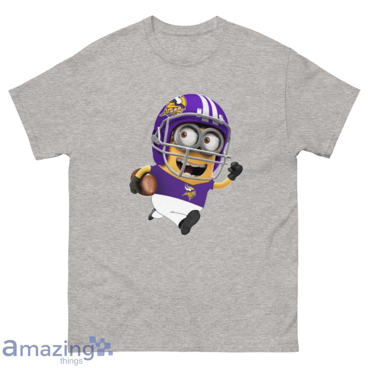 NFL Minnesota Vikings Minions Disney Football Sports T-Shirt Sweatshirt Hoodie - 500 Men’s Classic Tee Gildan-1