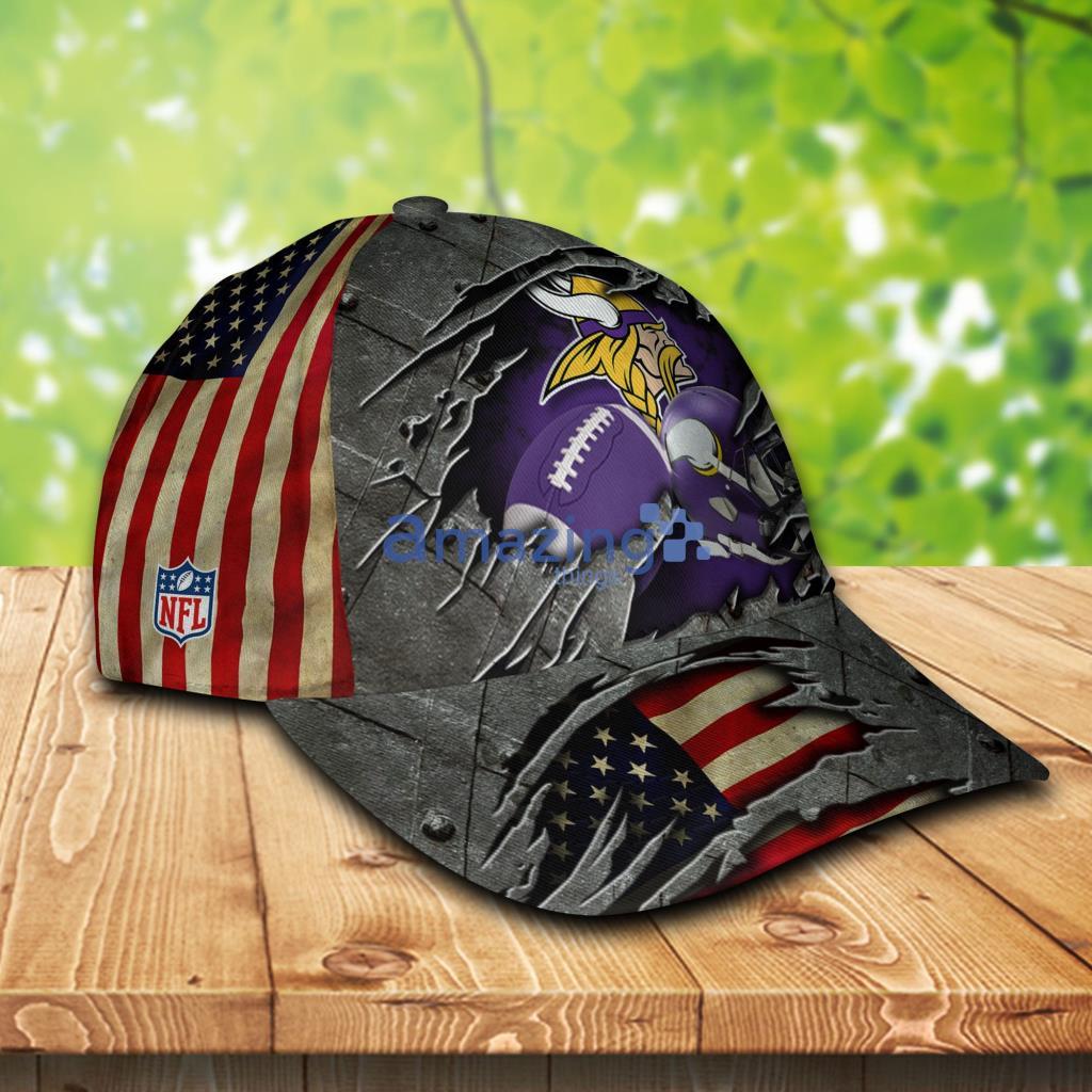 NFL Minnesota Vikings Personalized Cap 3D All Over Print For Fans image NFL Minnesota Vikings Personalized Cap 3D All Over Print For Fans - 4