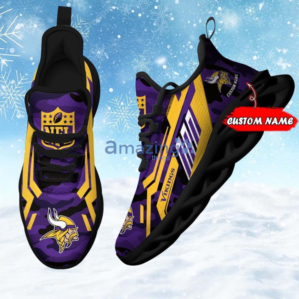 Nfl Minnesota Vikings Custom Name Max Soul Shoes Chunky Sneakers