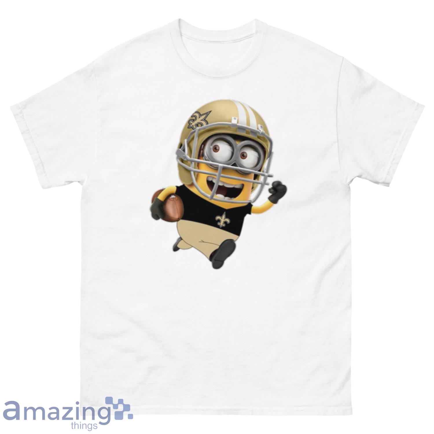 NFL New Orleans Saints Minions Disney Football Sports T-Shirt Sweatshirt Hoodie - 500 Men’s Classic Tee Gildan-2