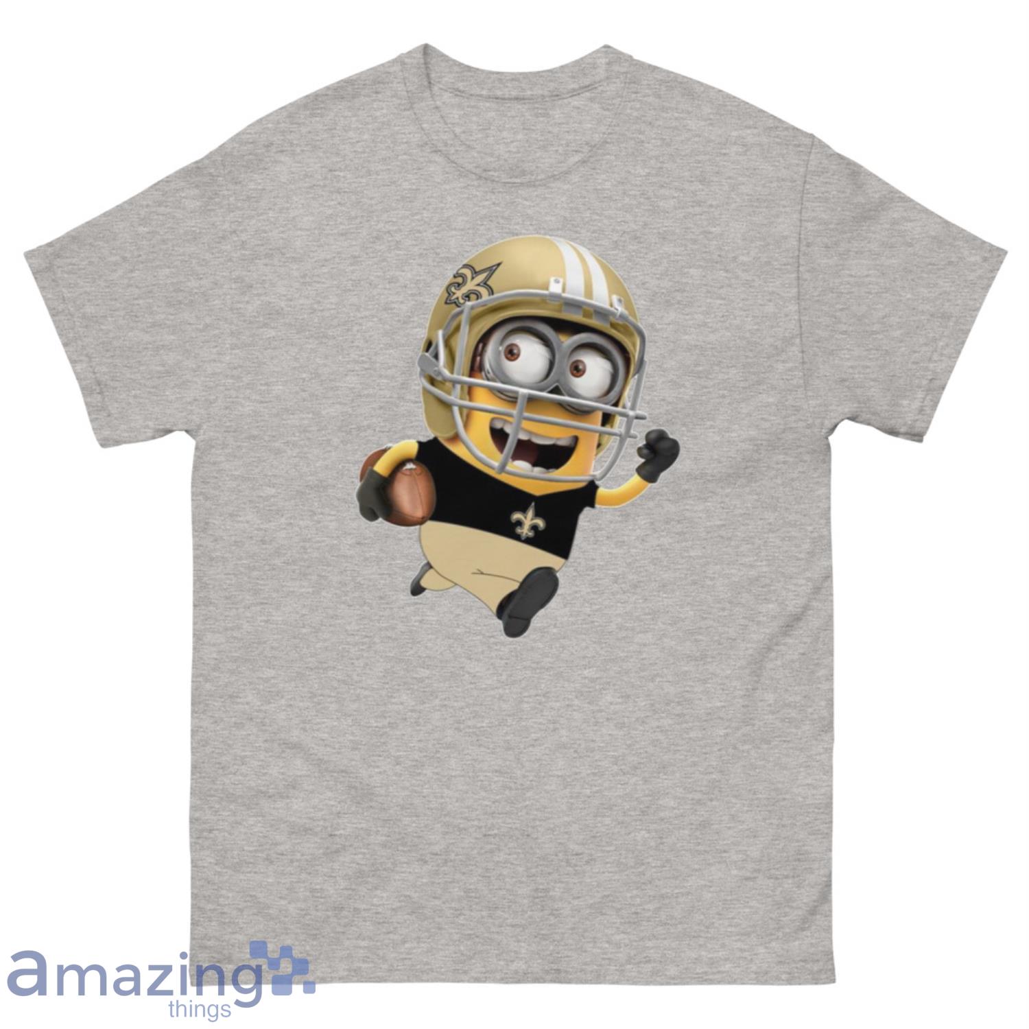 NFL New Orleans Saints Minions Disney Football Sports T-Shirt Sweatshirt Hoodie - 500 Men’s Classic Tee Gildan-1