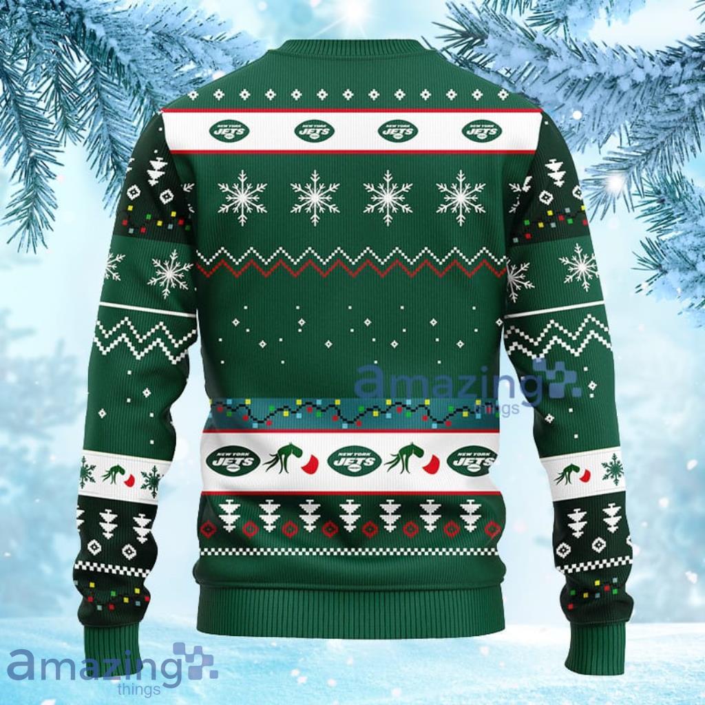 New York Jets The Grinch NFL Christmas Full Print Ugly Sweater