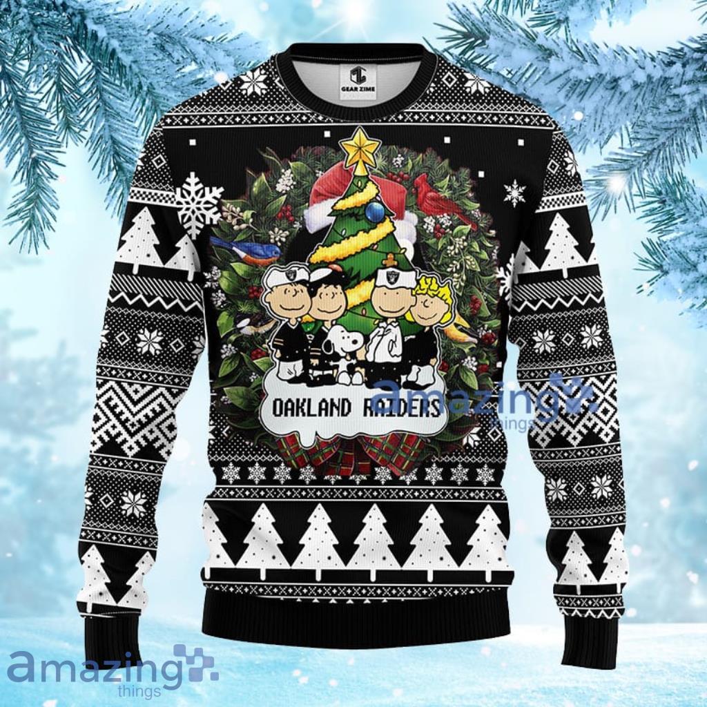 NFL Oakland Raiders Snoopy Dog Christmas Ugly Sweater 3D