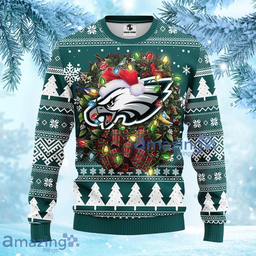 NFL Philadelphia Eagles Christmas Ugly Sweater 3D - 1