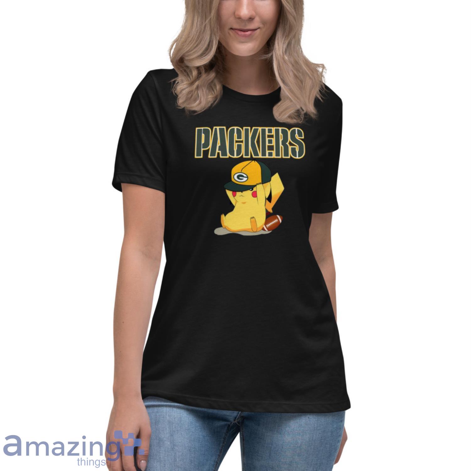 Women's Green Bay Packers Heather Green Deep V Neck Day Game 2 Tee Shirt
