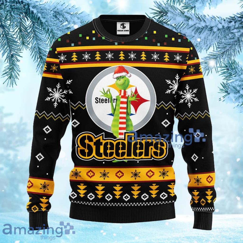 NFL Pittsburgh Steelers X Grinch Christmas Ugly Sweater