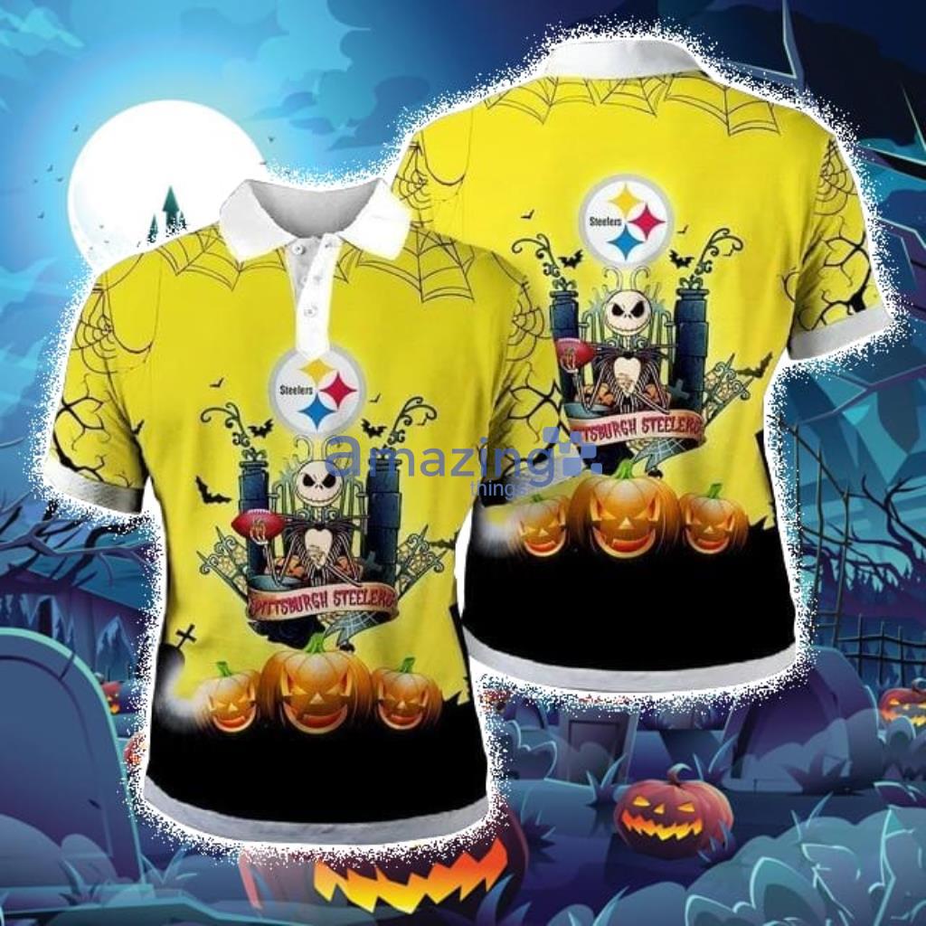 NFL Pittsburgh Steelers Halloween Polo Shirt