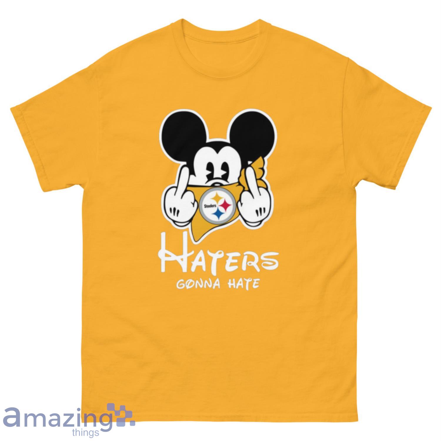 Pittsburgh Steelers Unisex Disney Mickey Football Short Sleeve T-Shirt