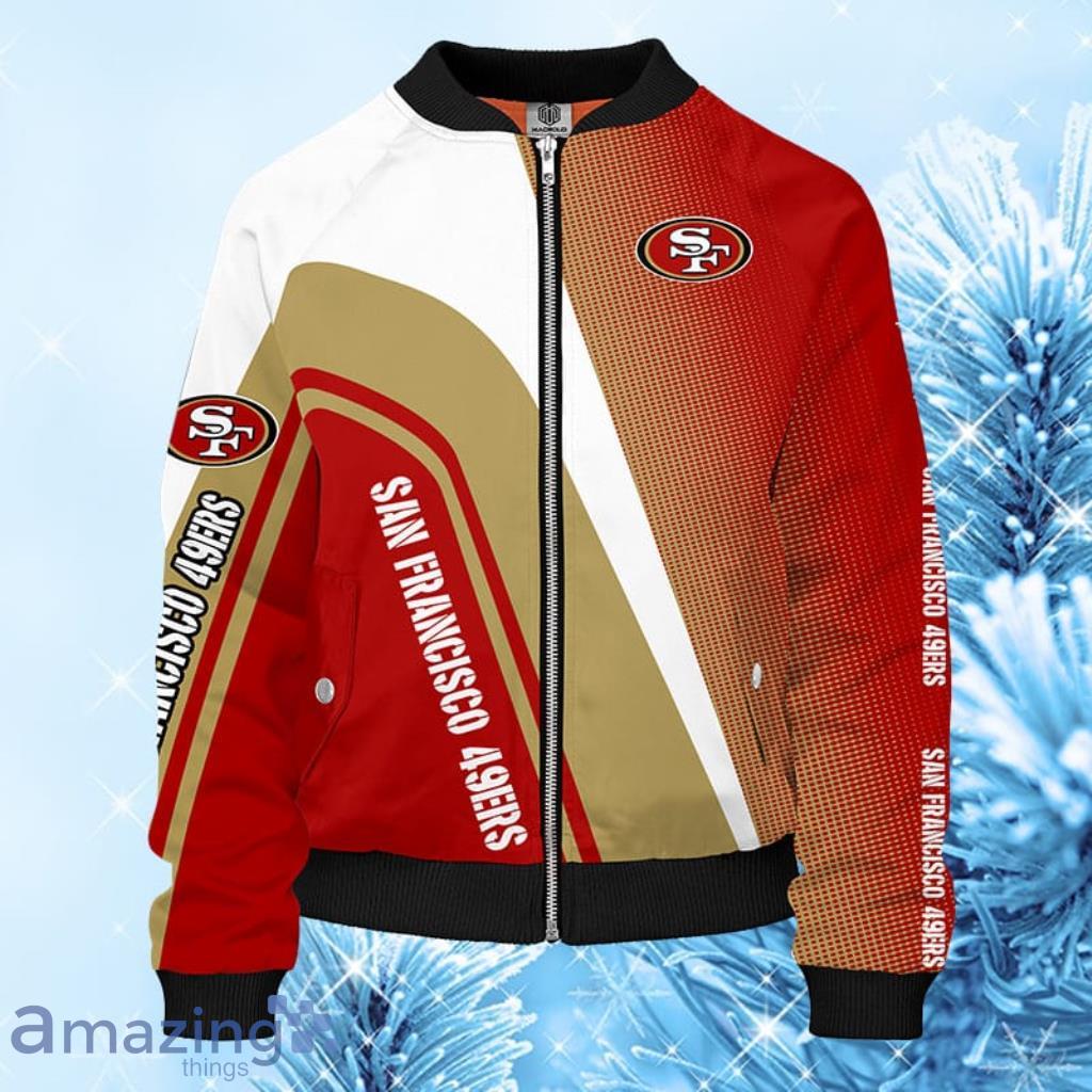 NFL San Francisco 49ers Red Bomber Jacket 3D - NFL San Francisco 49ers Red Bomber Jacket 3D