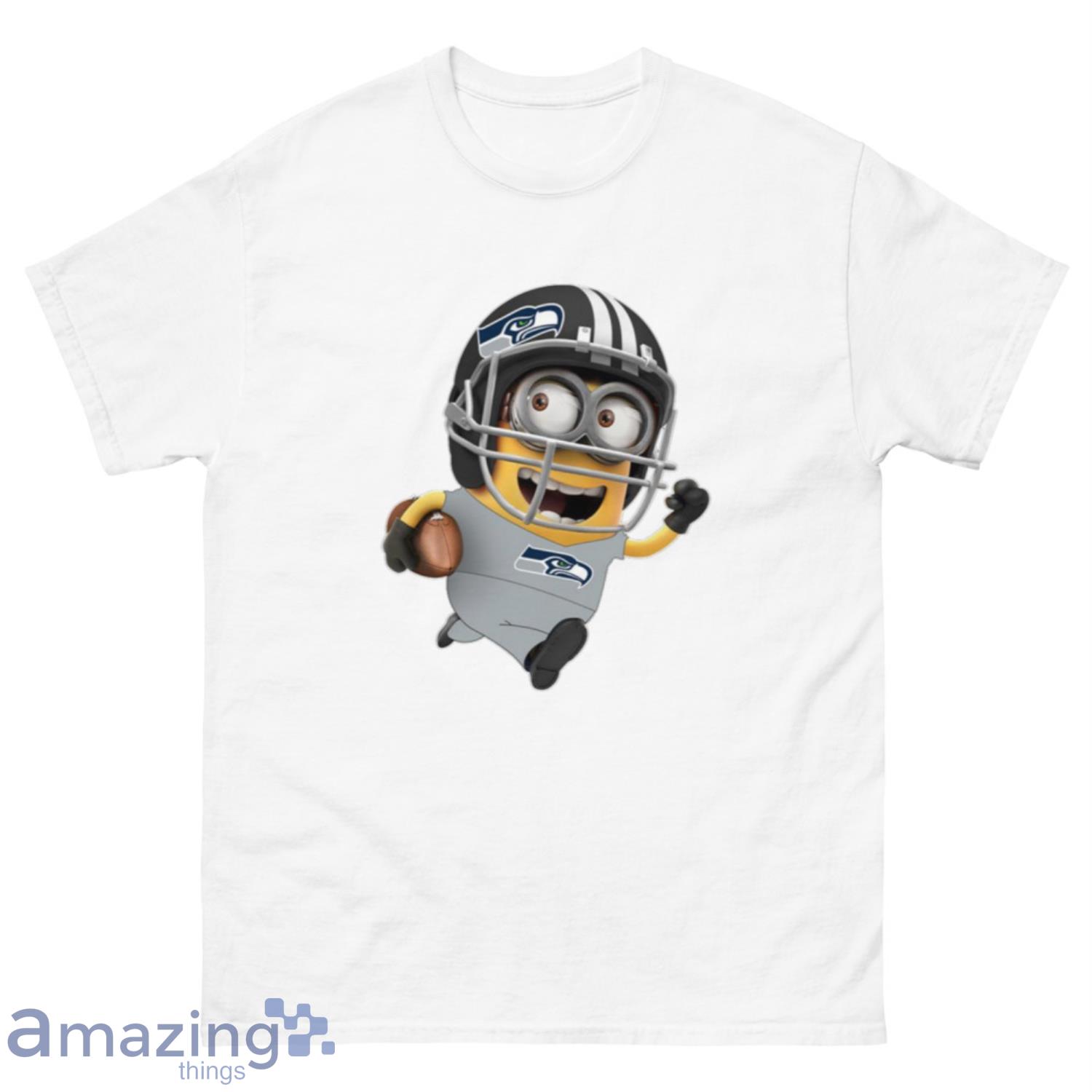 NFL Seattle Seahawks Minions Disney Football Sports T-Shirt Sweatshirt Hoodie - 500 Men’s Classic Tee Gildan-2