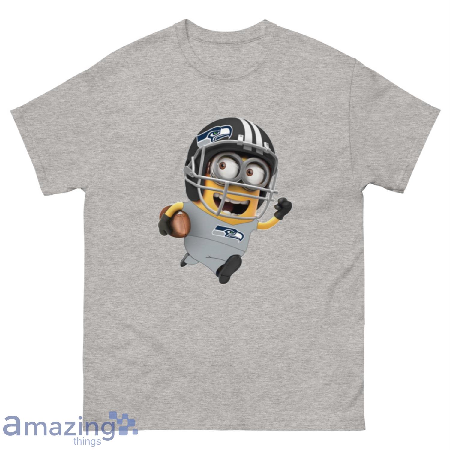 NFL Seattle Seahawks Minions Disney Football Sports T-Shirt Sweatshirt Hoodie - 500 Men’s Classic Tee Gildan-1